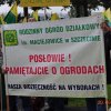 Manifestacja Działkowców w Szczecinie w dniu 20.09.2013r.